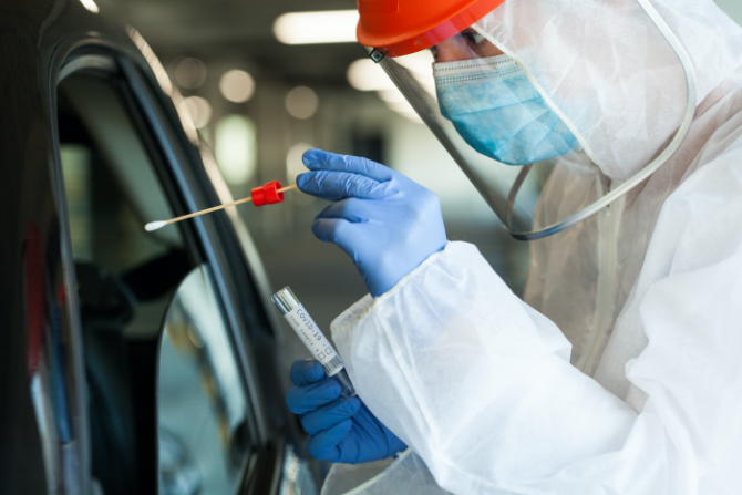 Blue Medical pruebas Covid autoservicio